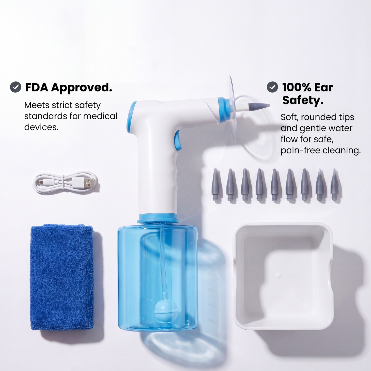 Ear wax water remover